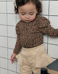 Little Foxx – Leopard Shirring Tee
