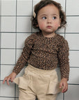 Little Foxx – Leopard Shirring Tee