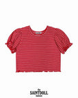 Little Foxx – Stripe Frill Tee