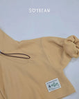 Little Foxx – Waffle String Hooded Tee