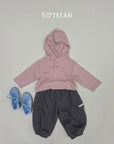 Little Foxx – Striped Button Hoodie