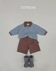 Little Foxx – Striped Collar Sweatshirt