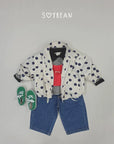 Little Foxx – Loose Fit Dot Safari Jacket