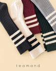 Little Foxx – 3-Line Ribbed Knee Socks