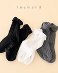 Little Foxx – Ribbed Plain Sock Set Mom Couple
