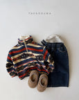 Little Foxx – Point Pleats Fleeced Denim Pants