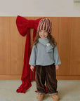Little Foxx – Fleeced Denim Barrel Pants
