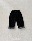 Little Foxx – Fleeced Denim Barrel Pants
