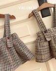 Little Foxx – Marble Check Pleated Skirt