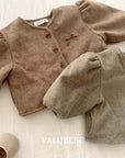Little Foxx – Ribbon Puffer Woolen Jacket