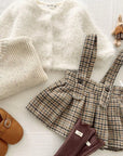 Little Foxx – Marble Check Pleated Skirt