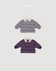 Little Foxx – Milky Stripe Collar Tee