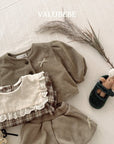 Little Foxx – Ribbon Puffer Woolen Jacket