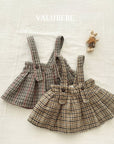 Little Foxx – Marble Check Pleated Skirt