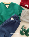 Little Foxx – Rookies Striped Half Mock Neck Tee