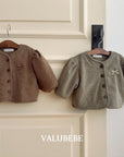 Little Foxx – Ribbon Puffer Woolen Jacket