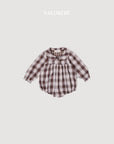 Little Foxx – Check Ribbon Romper