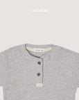 Little Foxx – Mini Waffle Button Tee