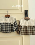 Little Foxx – Check Cape Blouse