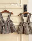 Little Foxx – Marble Check Pleated Skirt
