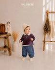 Little Foxx – Milky Stripe Collar Tee