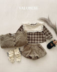 Little Foxx – Check Cape Blouse
