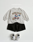 Little Foxx – Stripe Cartoon Single Tee