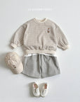 Little Foxx – Stripe Bear Embroidered Set