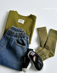 Little Foxx – Label Ribbed Tee