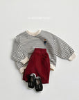 Little Foxx – Stripe Bear Embroidered Set