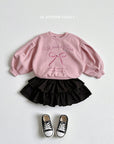 Little Foxx – Ribbon Pearl Puff Sweatshirt