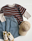Little Foxx – Multi Stripe Layered Tee