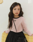 Little Foxx – Peach Colored Ribbon Tee