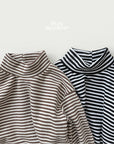 Little Foxx – Ribbed Striped Half Turtleneck