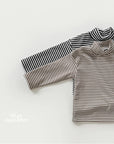 Little Foxx – Ribbed Striped Half Turtleneck