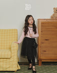 Little Foxx – Peach Colored Ribbon Tee