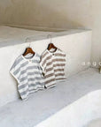 Sand Stripes Tee – Lässiger Oversize - Look –