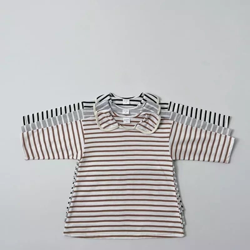 Striped Collar Dress –