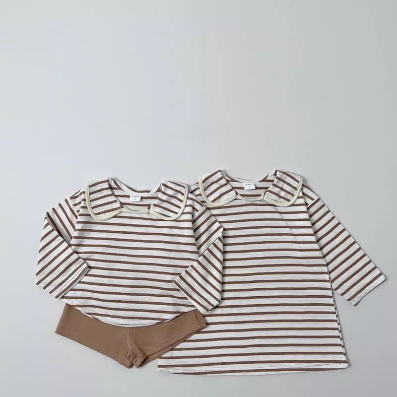 Striped Collar Dress –