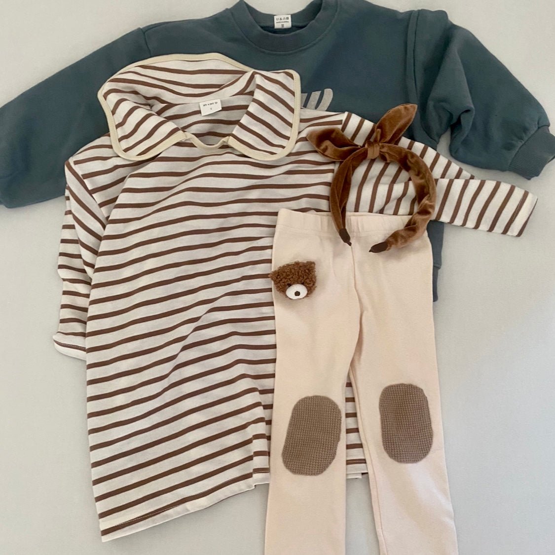 Striped Collar Dress –