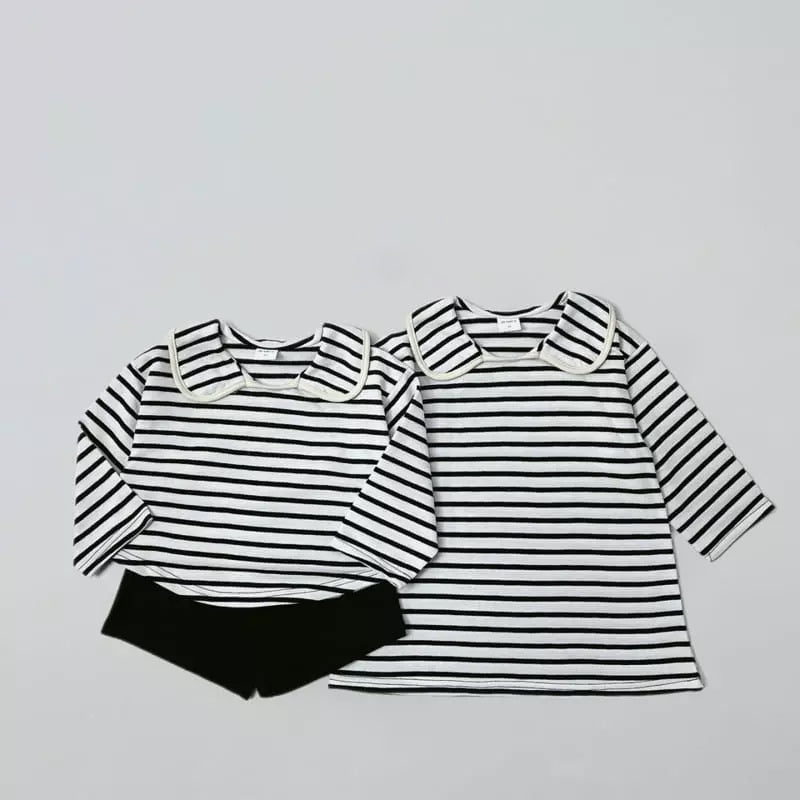 Striped Collar Dress –