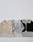 Striped Collar Dress –