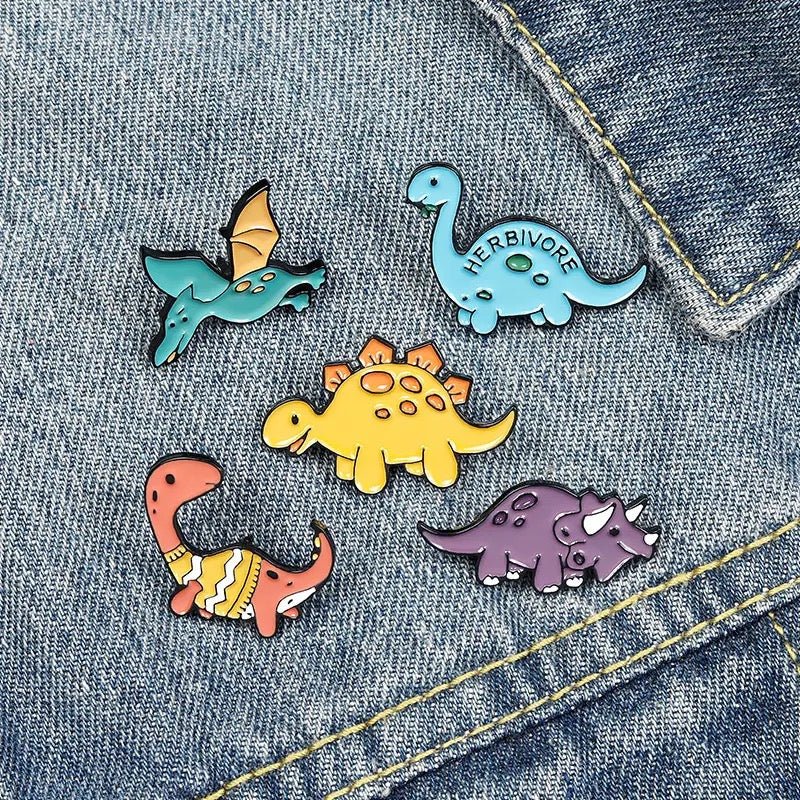 Big Dino Emaille Pin Set find Stylish Fashion for Little People- at Little Foxx Concept Store