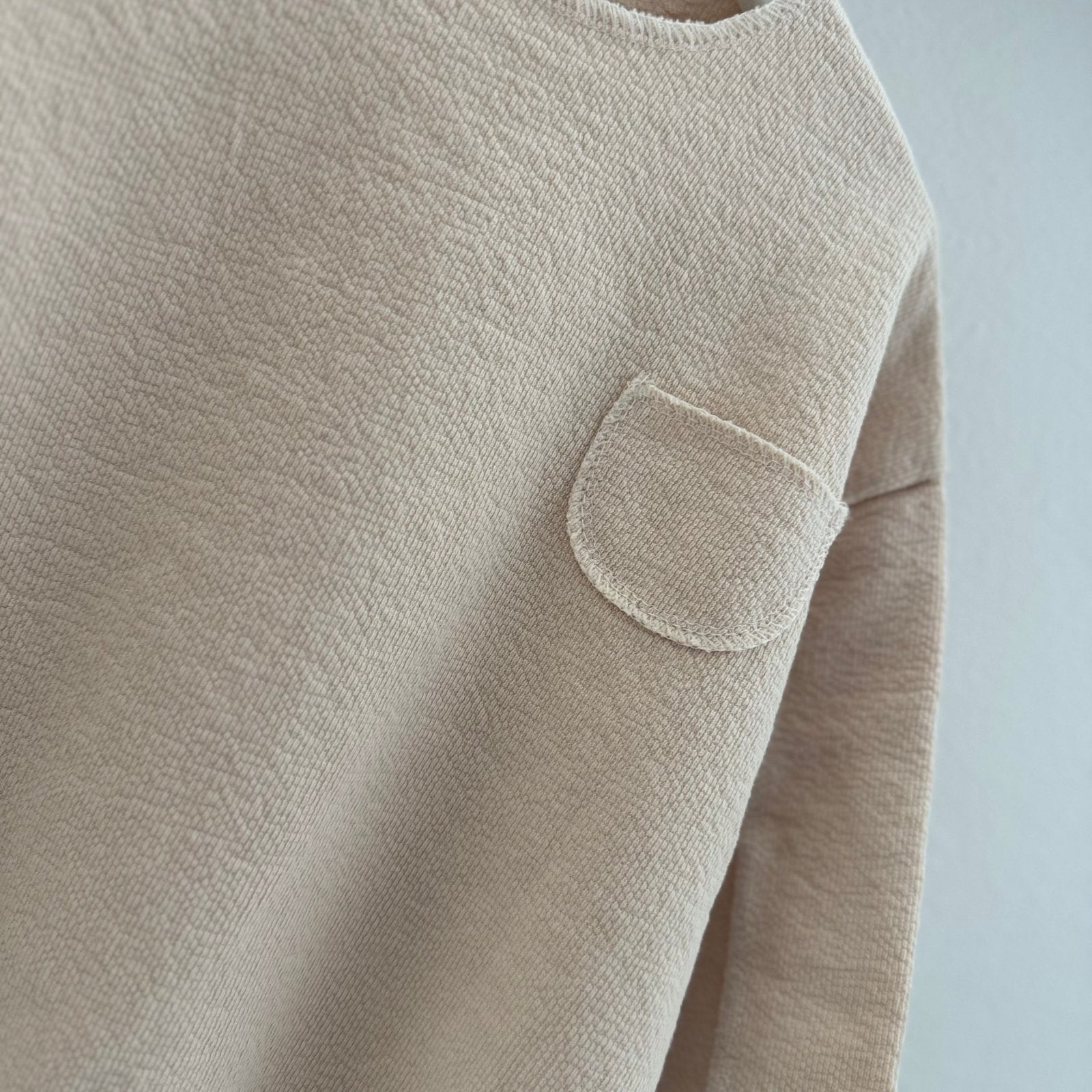 Textured Longsleeve – Lässiger Oversize - Look mit Struktur –
