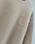 Textured Longsleeve – Lässiger Oversize - Look mit Struktur –