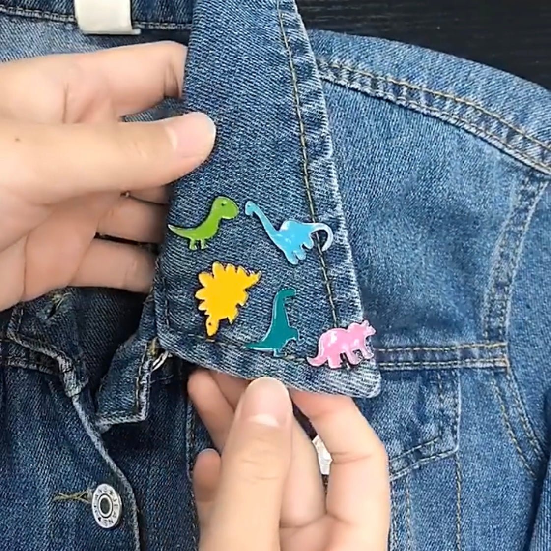 Dino Emaille Pin Set find Stylish Fashion for Little People- at Little Foxx Concept Store