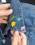Dino Emaille Pin Set –