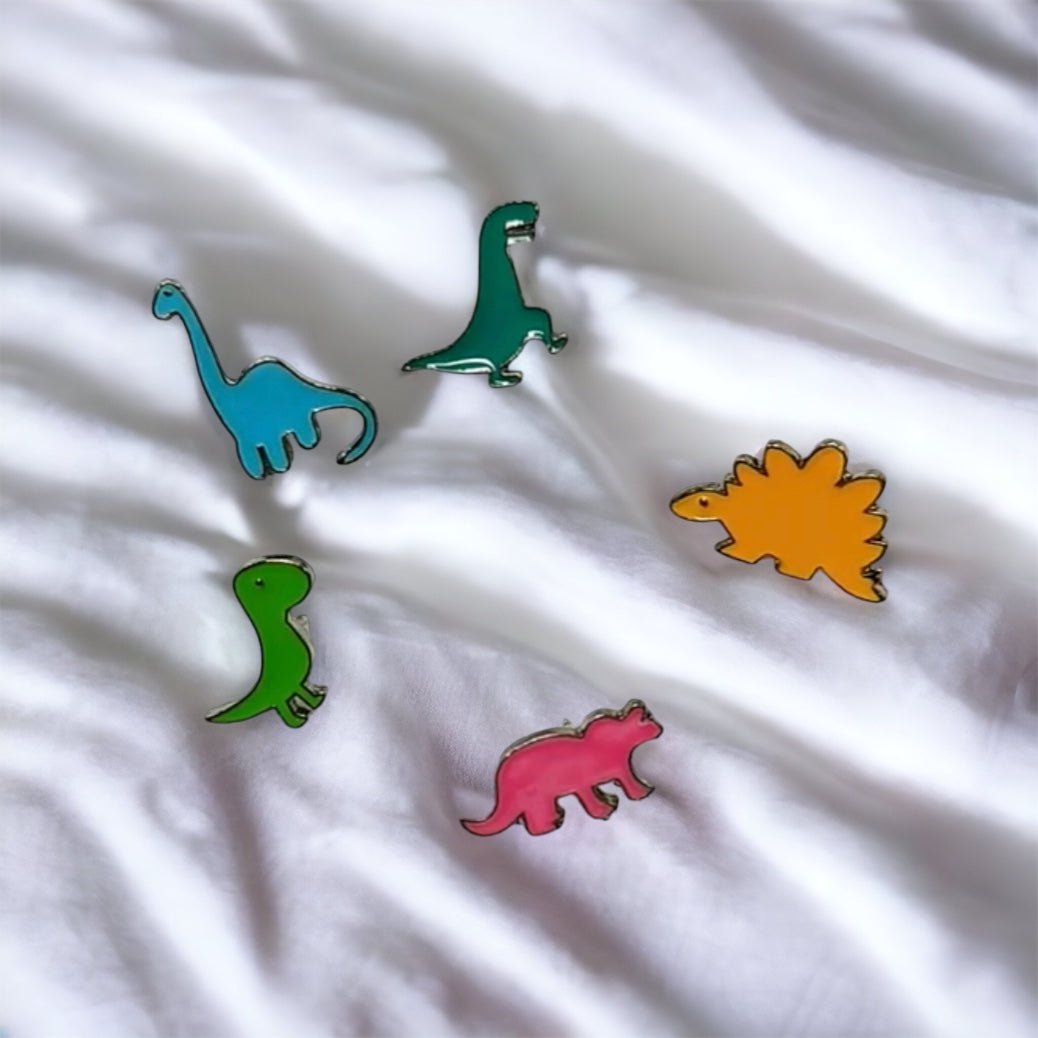 Dino Emaille Pin Set find Stylish Fashion for Little People- at Little Foxx Concept Store