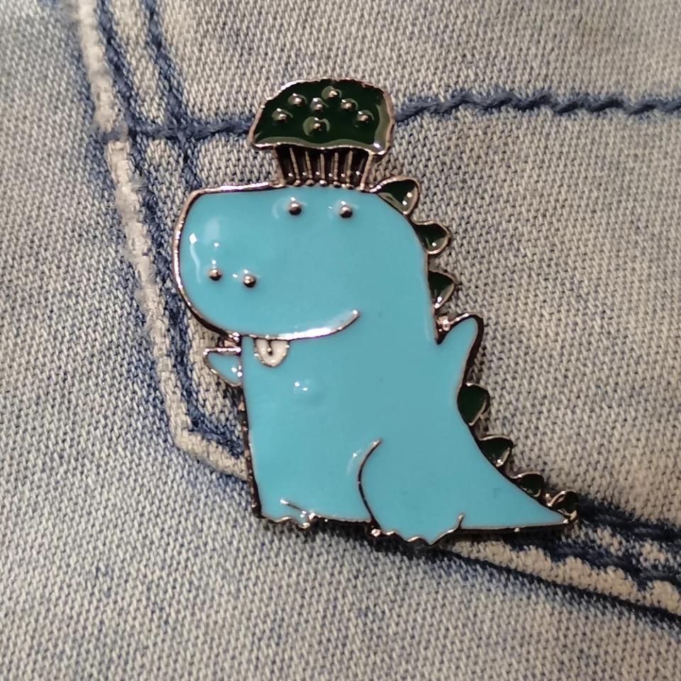 Dino Emaille Pin find Stylish Fashion for Little People- at Little Foxx Concept Store