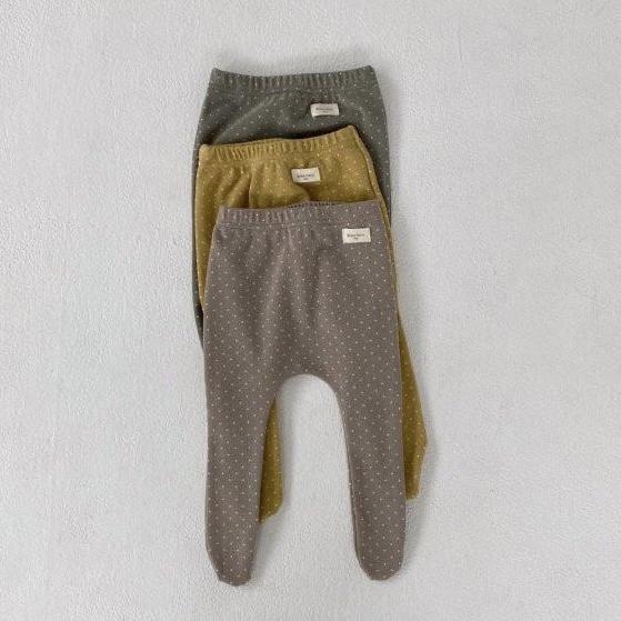 Dot Foot Leggings – Warme Baby - Leggings mit Füßchen –